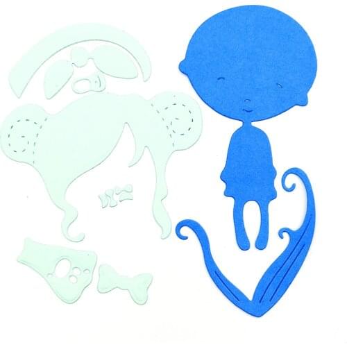 Julyarts 1pcs Girl Scrapbooking Accessories Natal For DIY Scrapbooking Album Embossing Paper Card Crafts Template