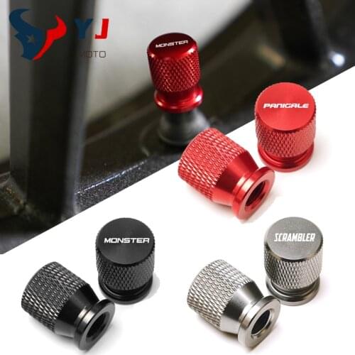 Wheel Tire Valve Caps For DUCATI MONSTER 600 620 848 696 796 1200 1100 SCRAMBLER 400 800 Panigale V4 V4S V4R 1199 959 899 1299