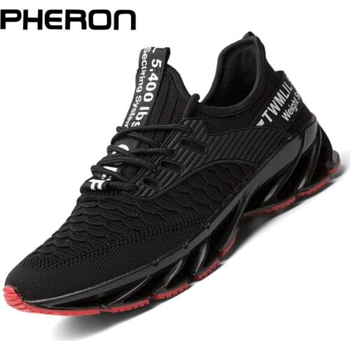 New Blade Running Shoes for Men Antiskid Damping Cool Outsole Walking Trekking Leisure Summer Running Zapatills Sneakers