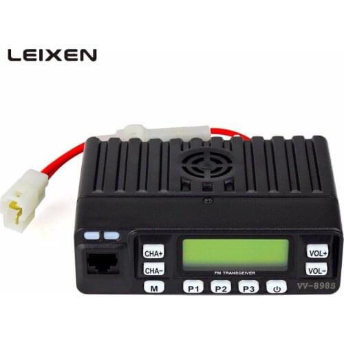 Leixun VV-898S Mini Mobile Radio 25W Transmit Power Supet Small Transceiver & Microphone 136~174MHz/400-480MHz Car Scanner