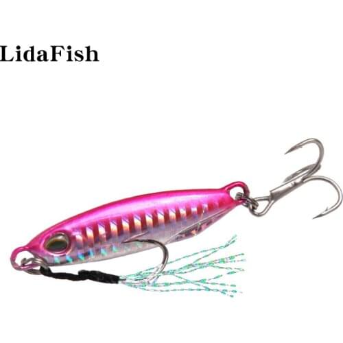 LIDAFISH 1Pcs 3D Eyes Jigging Spoon Fishing Lure Artificial Lead Wobbler 9 Colors Bionic Fake Bait Sequins 2021 New