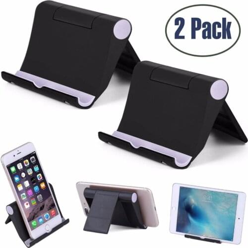 LYBALL Cell Phone Stand Multi-Angle (2 Pack) Tablet Stand Universal Smartphones Holder for Tablets(6-11") e-Reader Desk Bracket