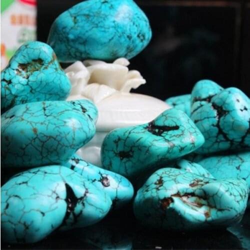 Natural big turquoise gravel rough turquoise large particles seven gem nunatak free shipping
