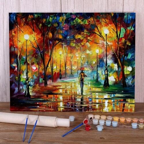Unreal Scenes Paint By Numbers Package Acrylic Paints 40*50 Canvas Painting Loft Wall Picture For Kids For Drawing Handicraft