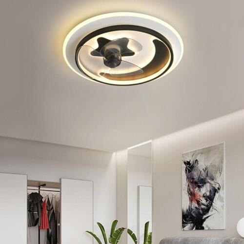 Nordic decorative led ceiling lamps chandelier fan bedroom ceiling fan with led light and control ceiling fans with light