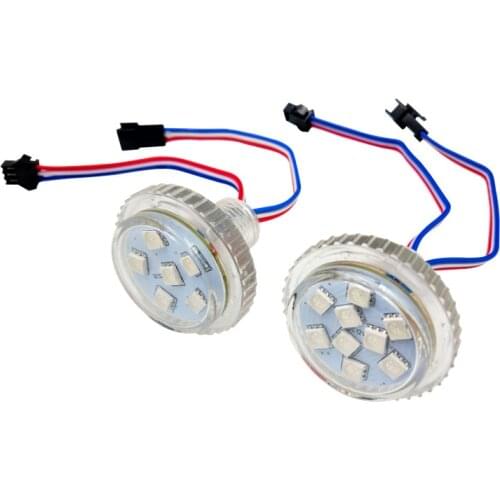 NEW design! addressable 35mm led pixel light;9leds 5050;DC12V;2.16W;IP65;UCS2903 IC;clear cover with flat cover