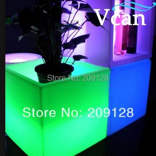 Rechargeable battery rgb control with remote or swtich waterproof ip67 LED Garden Pot V V-E005