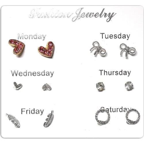 Valentines Day Gift Multipiece Temperament Small Earrings Creative With Ladies Jewelry Gift Womens Stud Earrings In JewelryZ1230