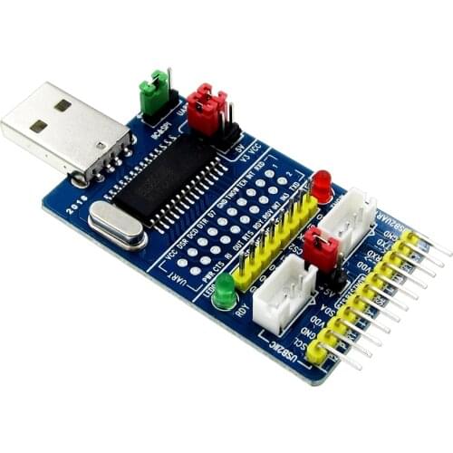 CH341A USB to SPI I2C IIC UART TTL ISP Serial Adapter Module EPP/MEM Converter For Serial Brush Debugging RS232 RS485