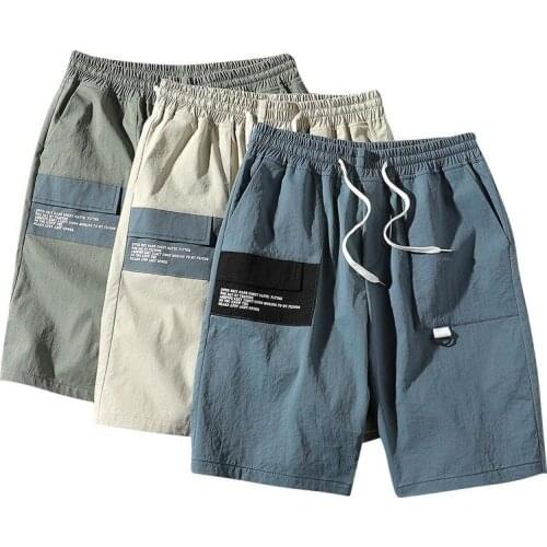 Mens Shorts Casual Loose Trend Summer Casual Beach Pants Thin Outer Wear Sports Pants -40