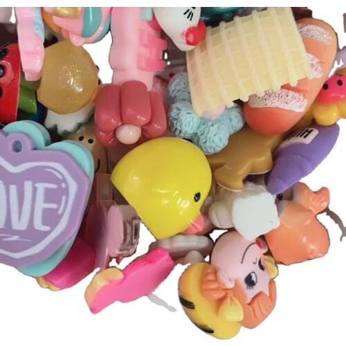Cute Random Mixed Flat back Planar Resin Flatbacks Cabochons DIY Craft Supplies Kids Baby Hair Ornaments Jewelry