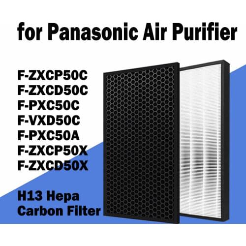 PM2.5 Hepa Filter H13 Replacement for Air Purifier Panasonic F-VXD50C/ F-ZXCP50C/ F-PXC50C/ F-ZXCD50C/ F-ZXCP50X/ F-ZXCD50X