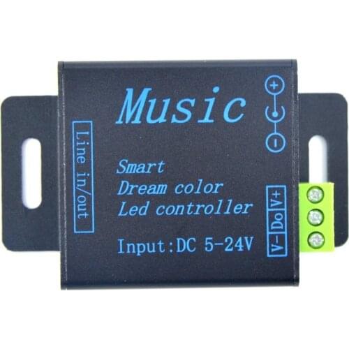 Led Smart Music Controller 5V-12V-24V DC Symphony Light Dream Color Controller for WS2812B Sound Activated Led Strip Controller