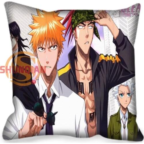 Ymo&52 High Quality Throw Pillowcase Cover Custom BLEACH anime Decorative Pillowcase Square Zipper Print More Size H0301#52