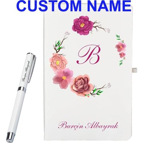 Custom Name Logo Personal Personalized A4 Notebook Pen Set Gift Business Notepad Diary Planning Planner Stationery 100 Pages