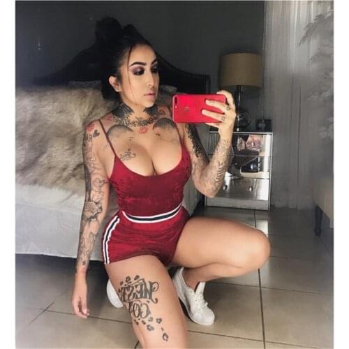 Ladies Sports Suit Fashion Two Piece Patchwork Exercise Sports Yoga Suit Rope Vest Short Top+Hot Shorts Suit