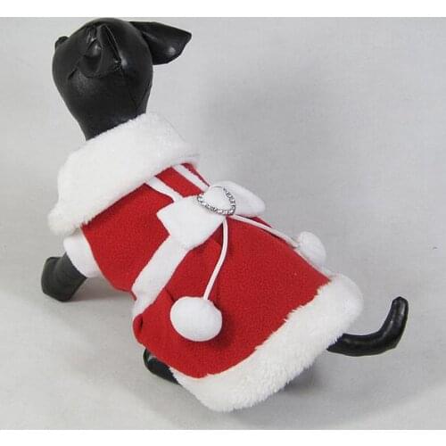 1pcs pet dog cat fashion Santa Claus jacket doggy Christmas costume puppy outwear clothes dogs cats overcoat clothing XS-XXL