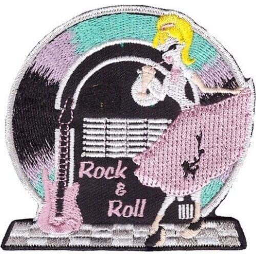 10pcs/lot Fashion Embroidery Patch Girl Music Dance Strange Things Backpack Clothing Decoration Diy Iron Heat Transfer Applique