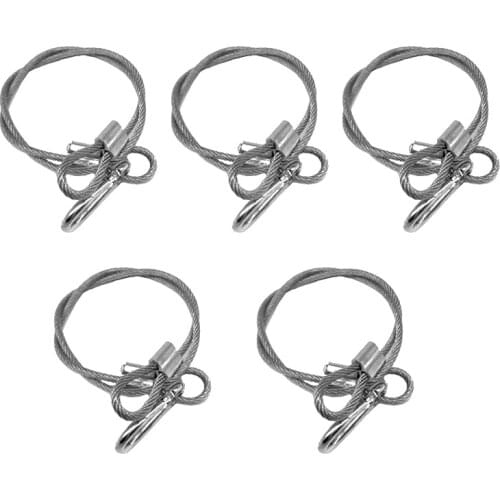 5 pieces High quality 60cm Steel Wire Stage Light Rope Cable/Safety Rope Cable for Stage Light Security Accessories