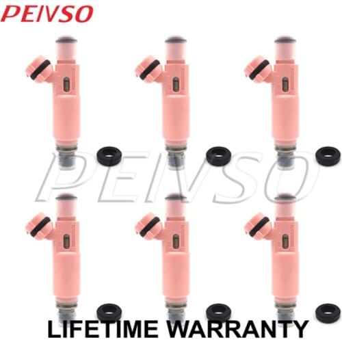 6x 195500-4140 MR507376 fuel injector for Mitsubishi Pajero Sport 6G72 3.0 V6 V73