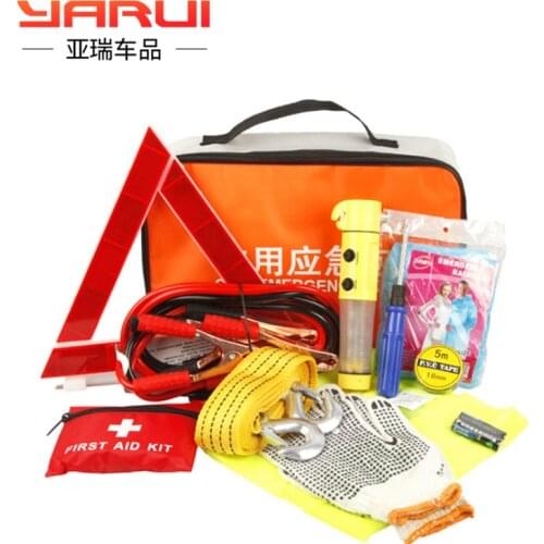 Car Fire extinguisher small portable emergency rescue tool chartered set multifunctional medical first aid Kit