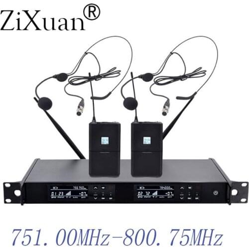 Wireless Microphone New UHF 2 Channel Fixed Frequency + Dynamic Screen + KTV + Professional Microphone