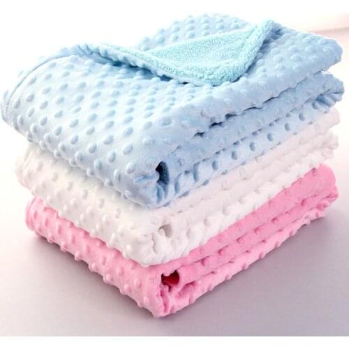 Baby Blankets Newborn Swaddling Soft Fleece Baby Boy Blanket Solid Baby Girl Blanket Bedding Sheets Baby Accessories Newborn