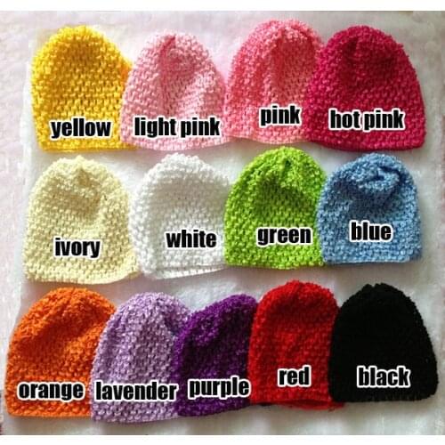 Hot Selling Children Handmade hat kids Crochet Hats Girls Knitted Hats Caps new born Beanies caps 20ps/lot