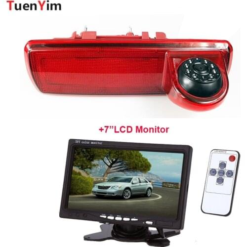 Brake Light Rear View Camera For Opel Vivaro/Renault Trafic 2014(Without brake lights)With 7Inch LCD Monitor 2In1 Parking Kit