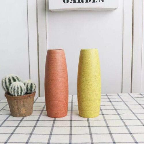 Ceramic Vase Suitable For Home Decoration Bule Green Orange Yellow Ceramics Decorative Durable Creative Flowerpot