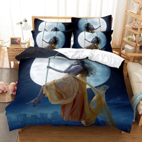 Pretty Woman Bedding Set Sexy Girls Print Duvet Cover Pillowcases Queen King Size Design Bed Covers Hot Bedclothes