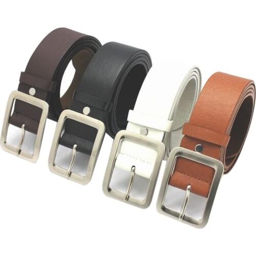 Mens Casual Faux Leather Belt Buckle Waist Strap Belts cinturón de cuero hombre faux leather luxury belts for men Accessories