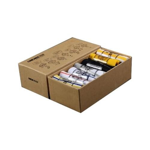 ONEMIX Mens Week Sports Running Socks Pure Cotton Socks 7 Pairs/lot 7 days Wearing For Outdoor Basketball Calcetines Ciclismo