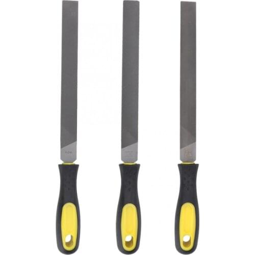 8in Flat Mill Steel File Grinding Blade with Handle Sharpening Shaping Tool for Metal hand tools