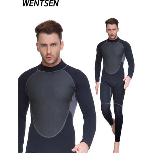 2020new 3mm Wet suit top men Combo Keep warm Thickened Free diving deep dive swim Snorkeling Surfing suit scuba diving Neoprene