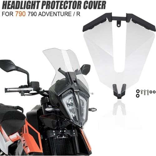 NEW FOR 790 Adventure / R / ADV 790 Adventure Acrylic Motorcycle Accessories Headlight Protector Cover 2019-2021