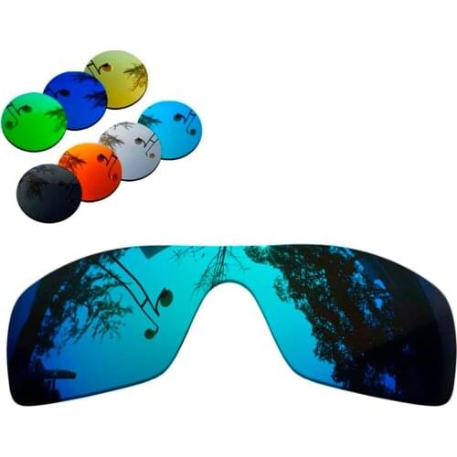 100% Precisely Cut Polarized Replacement Lenses for Batwolf Sunglasses Blue Mirrored Coating Color- Choices