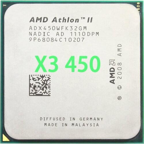 AMD Athlon II X3 450 3.2GHz Triple-Core CPU Processor ADX450WFK32GM Socket AM3 938pin