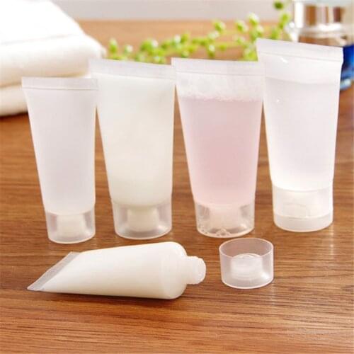 Transparent Cleansing Bottle Hand Cream Hose Squeeze Plastic Sub-bottle Shampoo Travel Refillable Bottle Empty Bottle
