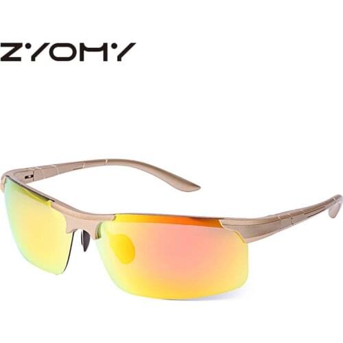 Q Sport Shades Retro Sun Glasses Retro Reflective Flat Lens Women Glasses Cat Eye Male Eyewear Polarized