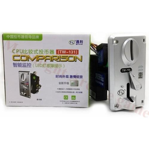 Advanced CPU Comparable Front Entry Single Coin Selector TW-131 Coin Acceptor for Vending Machines Arcade MAME Game Cabinets