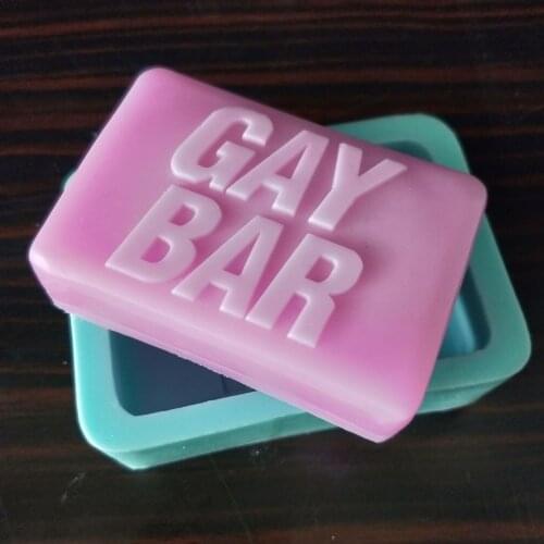 Gay Bar Shape Silicone Soap MoldFondant Cake Decorating ToolsSilicone Cake Mold