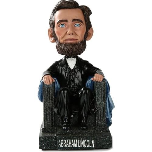 Home Decoration Car Desk America Famous People Statue Bobble Head Gift Character Model