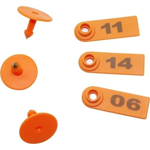 30 Pcs Animal Supplies NO.01~30 Sheep Ear Tag Laser Type Copper Head Earrings Farm Animal Livestock Supplies