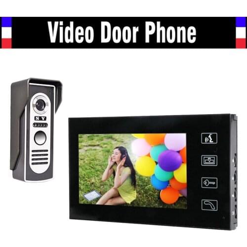 7" LCD Monitor Video Door Phone Intercom Doorbell System Kit Home Security intercom IR Door Camera Video Doorphone