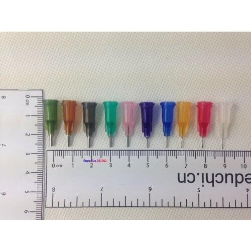 Assorted 1/4-inch epoxy resin fluid precision Blunt Needle Dispense Tips (14G,15G,16G,18G, 20G,21G,22G,23G,25G,27G)X10