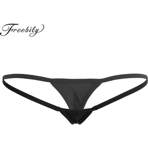 Women Femme T-back Panties Low Rise G-string Briefs Underwear Sexy Mini Briefs Micro Thong String Homme Underpants Sexy Knickers