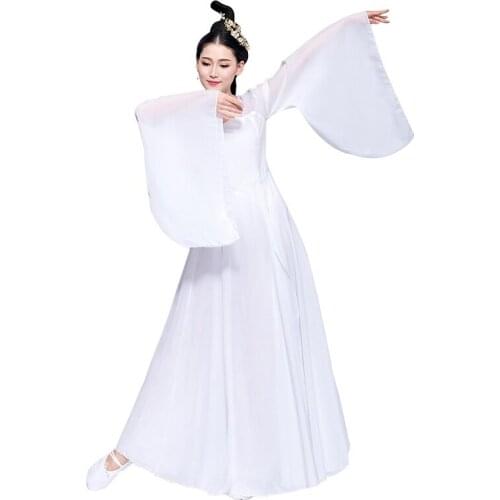 Women Chinese Ballet Dance Dress Folk Costume Ballroom Ancient Fairy Cosplay 904-A916