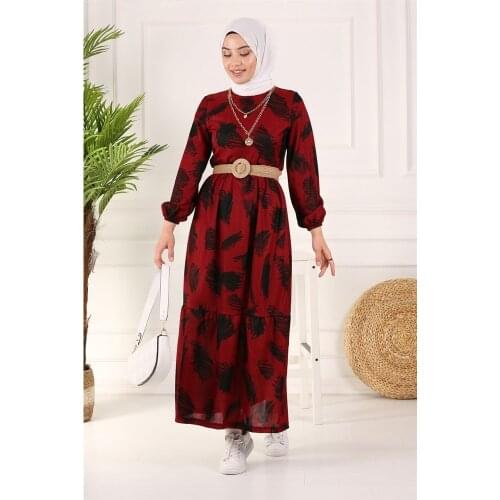 Abaya Fashion Periy Straw Arched Beli Shirred Islamic Women Hijab Dress 2021 Trend Quality Lycra Luxury Brand Muslim Clothing