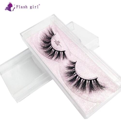 1 Pair 5D Mink False Eyelashes In Bulk Wispy Natural Long Eye Lashes Makeup Tools Thick Handmade Fake Eyelash FG66